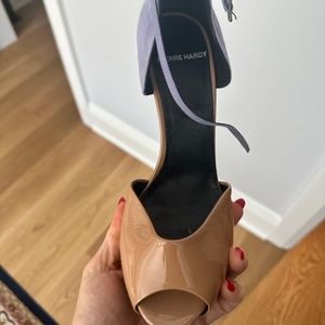 Pierre Hardy Suede Patent Pump 39 good cond + bag+box